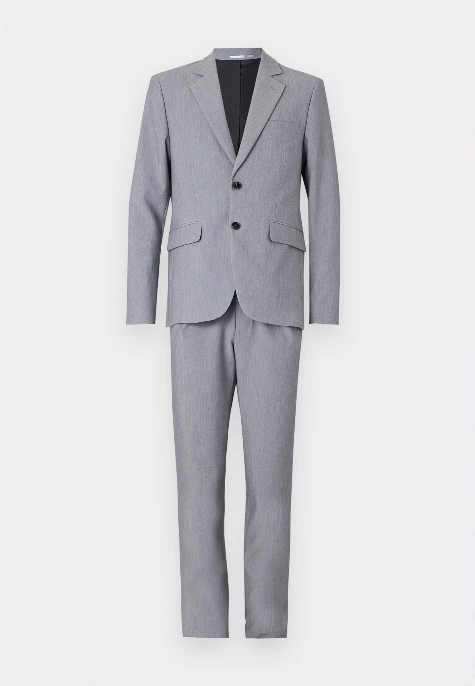 Adaptive mens grey suit for wheelchair users